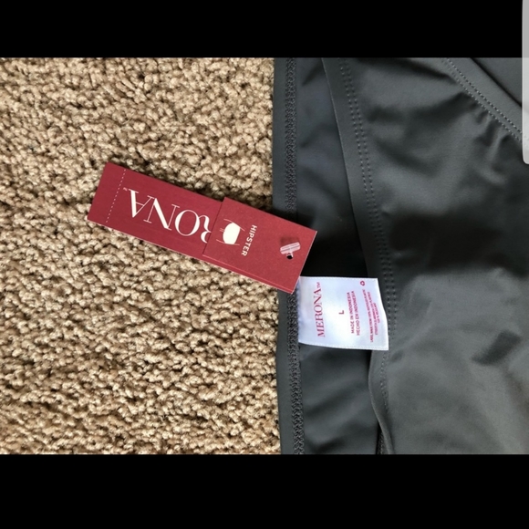 Merona swim bottoms Gray women's size Large MET - Picture 2 of 2